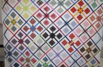 Hot cross 9-patch quilt #2