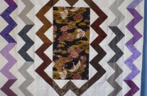 Quilt top from Chevron blocks