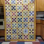 Finished plaid blocks quilt