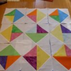 Nine Triangles-in-a-square