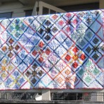 Finished quilt – hot cross 9 patch