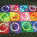 eclipse quilt top ready for the quilter