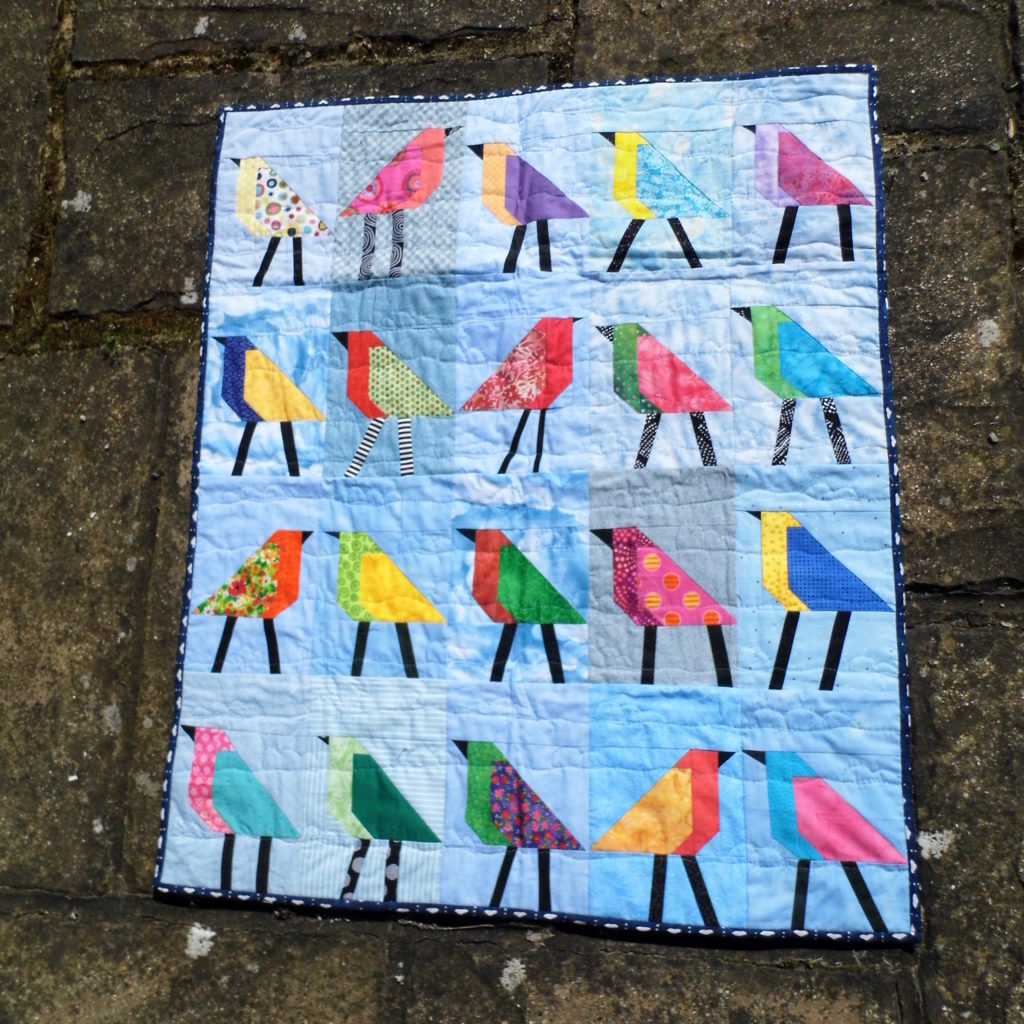 Baby Quilt With Bird Blocks Block Lotto